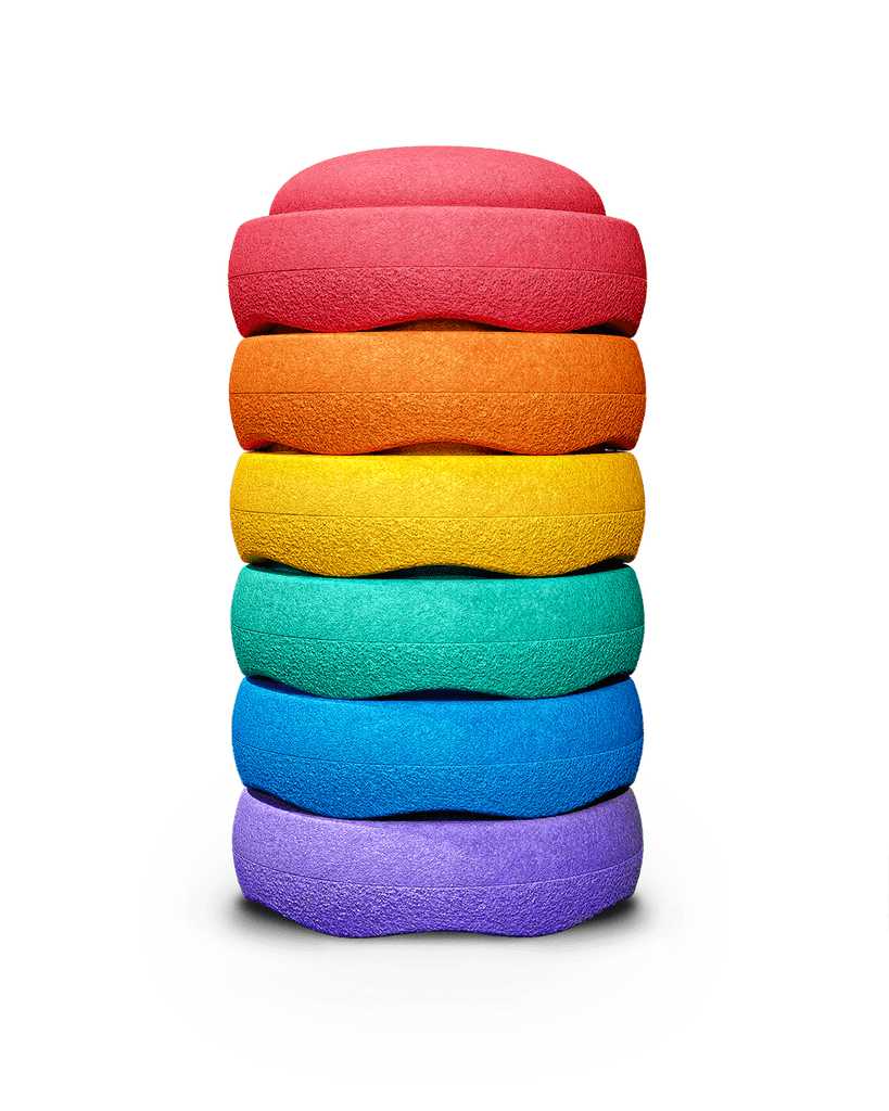 Stapelstein - Stapelstein® Orginal Regenboog Set van 6 - Playlaan