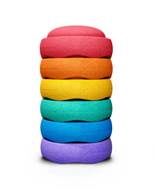 Stapelstein - Stapelstein® Orginal Regenboog Set van 6 - Playlaan