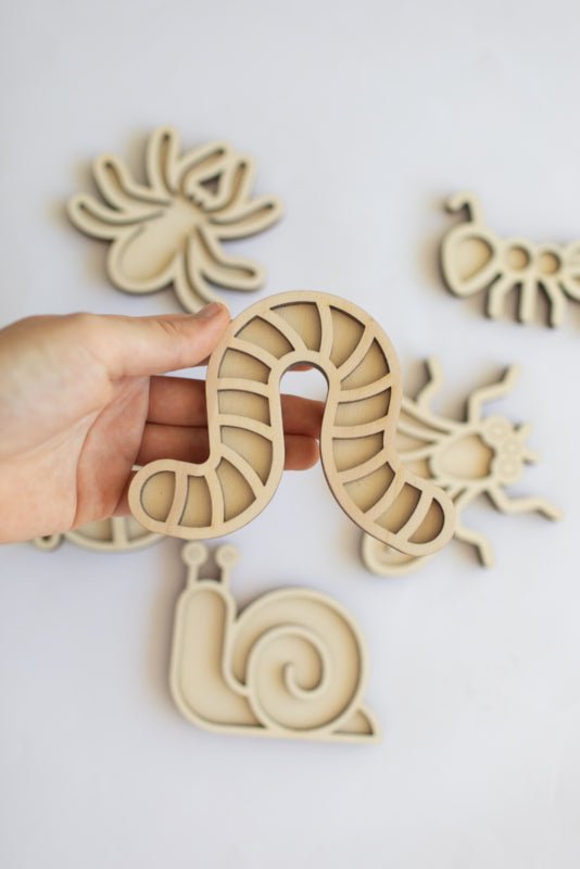 Studio de Rijk - Studio de Rijk - Houten Speeltray set - Kriebelbeestjes - Playlaan