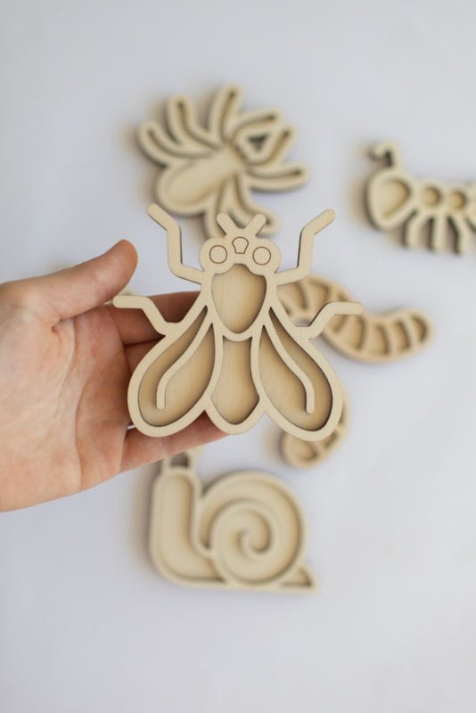 Studio de Rijk - Studio de Rijk - Houten Speeltray set - Kriebelbeestjes - Playlaan