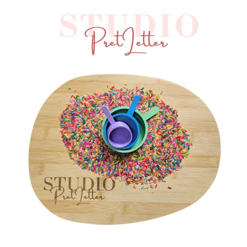 Studio Pretletter - Studio Pretletter - Schepjes set PLA Classic (Groen,Blauw,Paars) - Playlaan