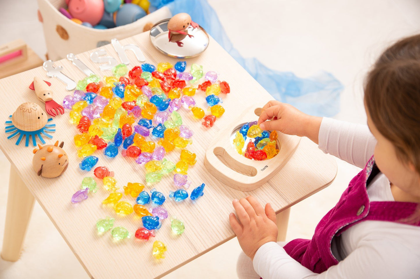 Tickit - Doorschijnende Vissen set van 120st - Playlaan