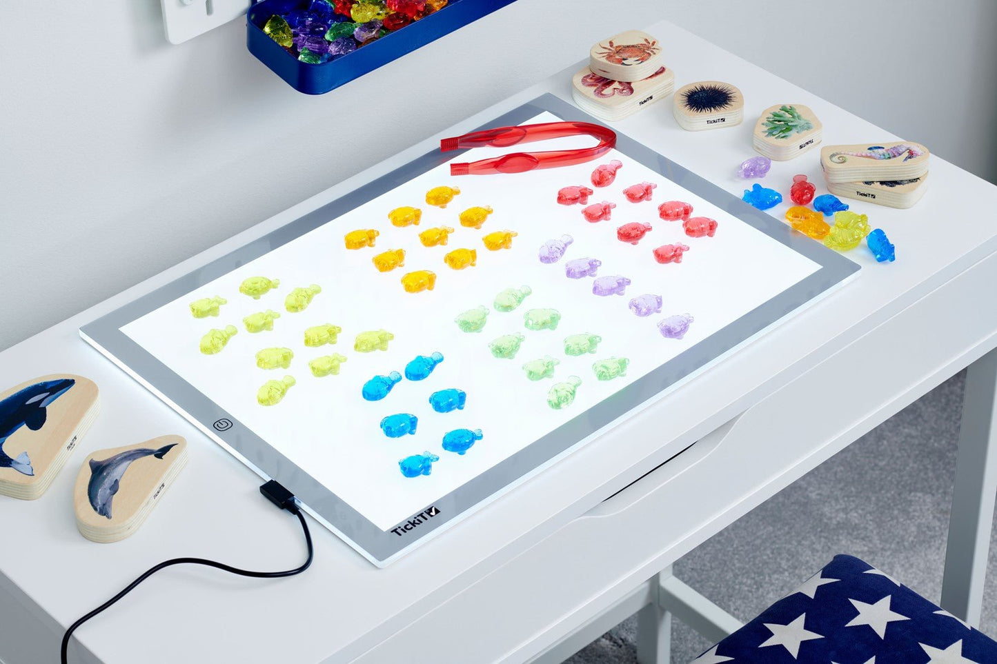 Tickit - Doorschijnende Vissen set van 120st - Playlaan
