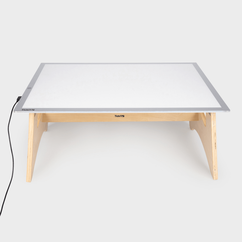 Tickit - Tickit - A2 lichtpaneel met tafel voor sensorisch spel - Playlaan