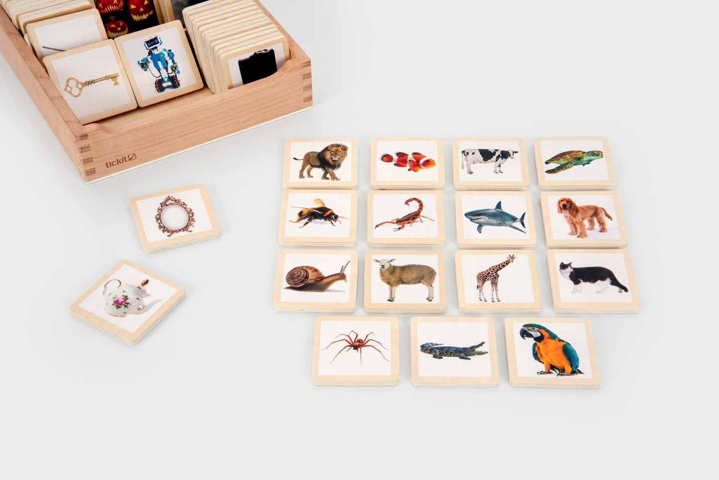 Tickit - Tickit - Houten Verhaaltegels 90 stuks - Playlaan