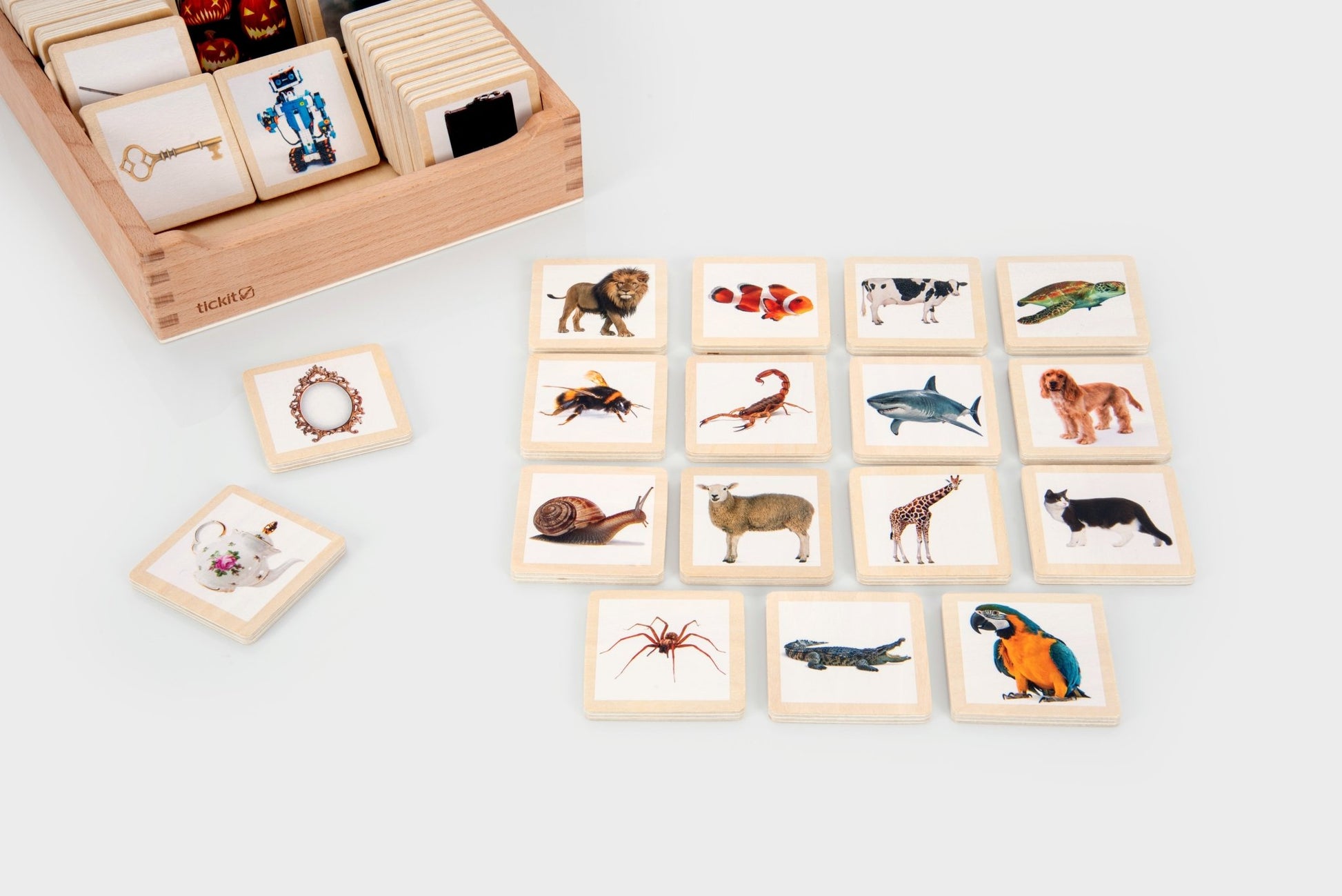 Tickit - Tickit - Houten Verhaaltegels 90 stuks - Playlaan