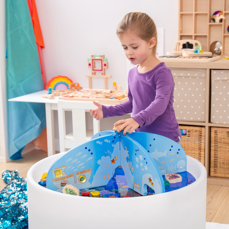 Tickit - Tickit - Ocean Discovery Verdeelstukken voor Sensorisch Spel Lichttafel of Tuff Tray - Playlaan