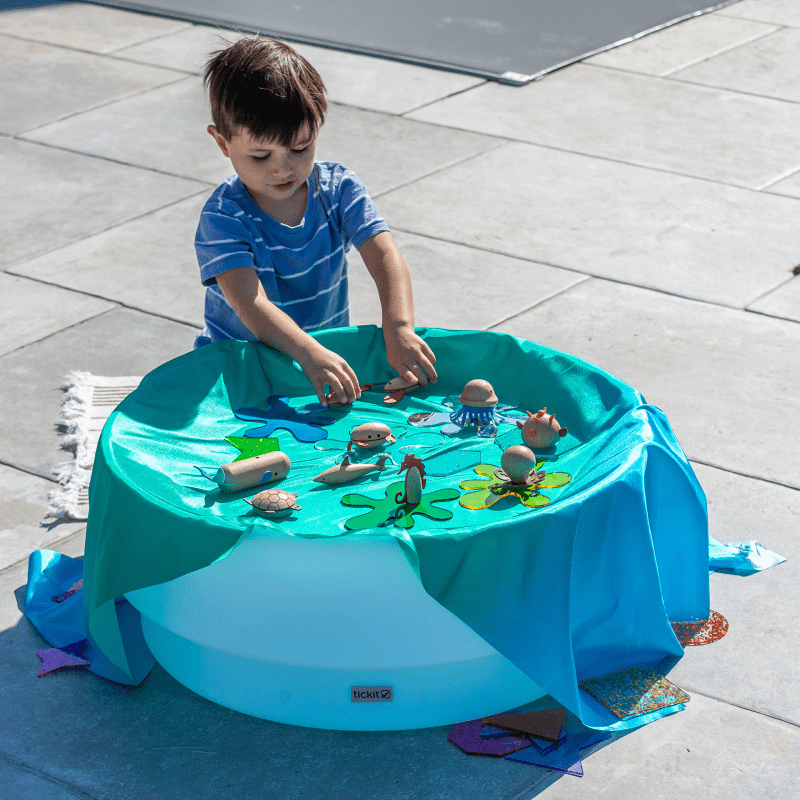 Tickit - Tickit - Ombre Speeldoeken Set van 3 - Vuur | Oceaan - Bos | Pastel - Playlaan