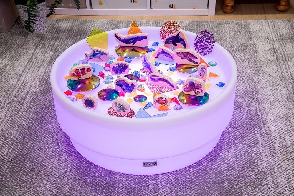 Tickit - Tickit - Sensorische lichttafel (laag) met kleurwisselende sfeer - Playlaan