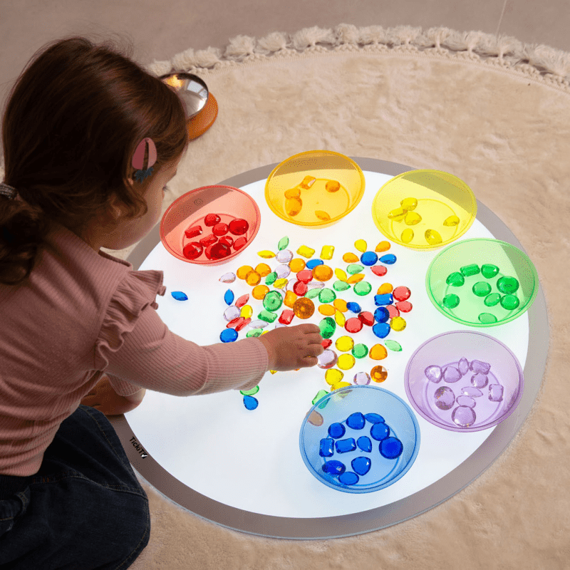 Tickit - Tickit - Transparant stenen kleurrijk 144st - Playlaan