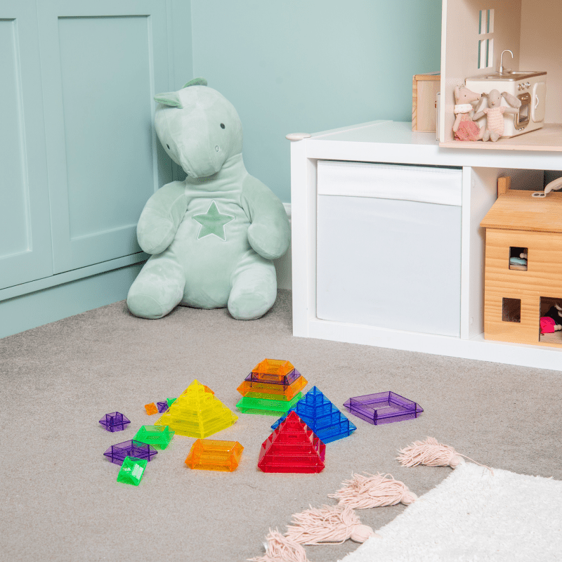 Tickit - Tickit - Transparante Piramide Bouwer set van 30 - Playlaan