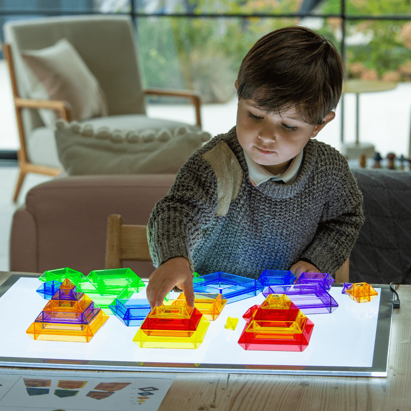 Tickit - Tickit - Transparante Piramide Bouwer set van 30 - Playlaan