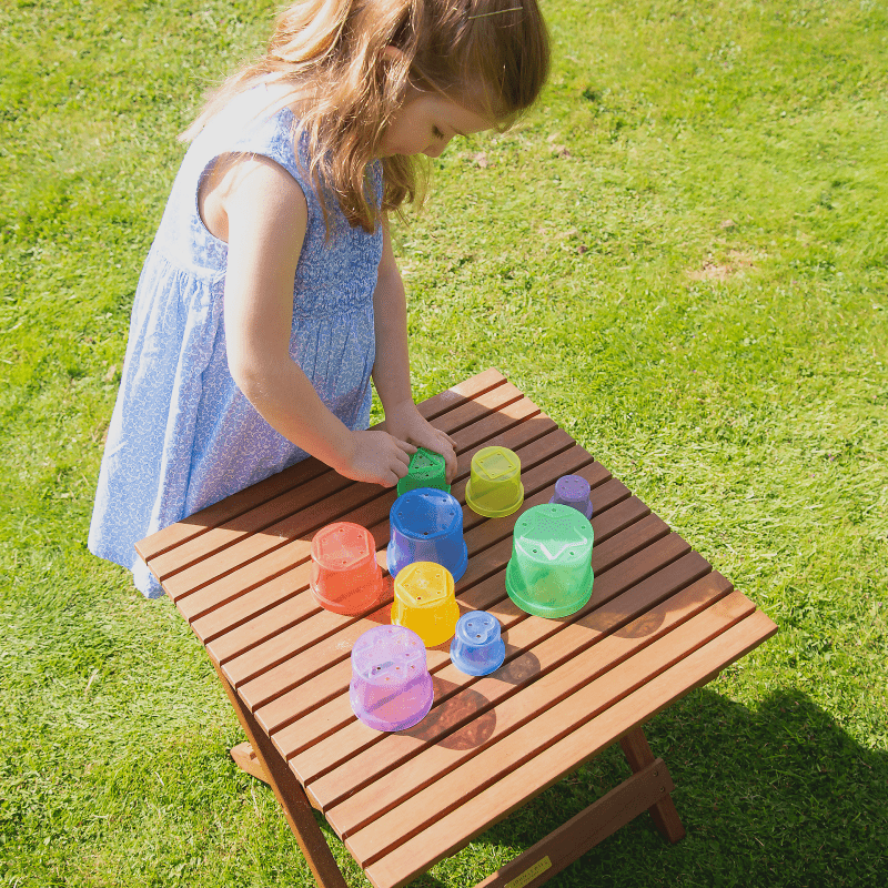 Tickit - Tickit - Transparante stapelbekers set van 9 - Playlaan