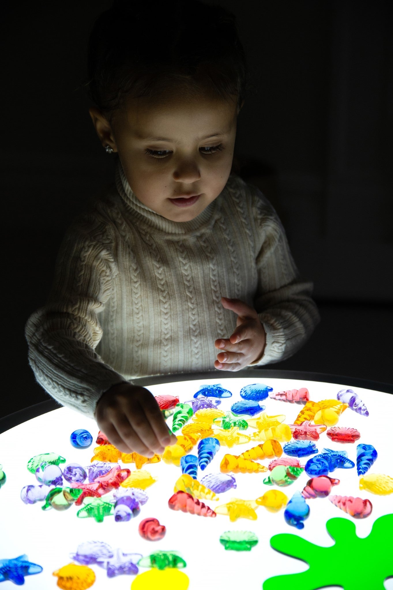 Tickit - Transparant Shelpen Regenboog kleuren Shelpen 72st in potje - Playlaan