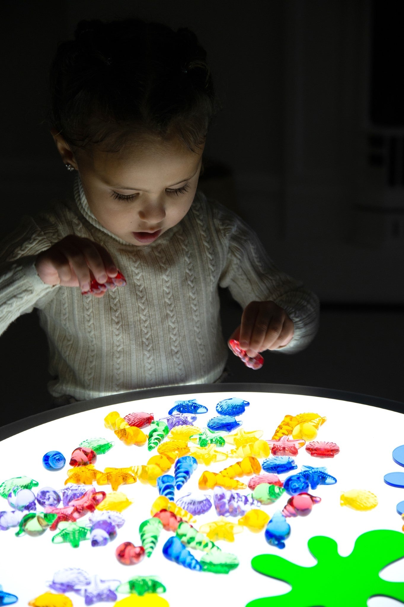 Tickit - Transparant Shelpen Regenboog kleuren Shelpen 72st in potje - Playlaan