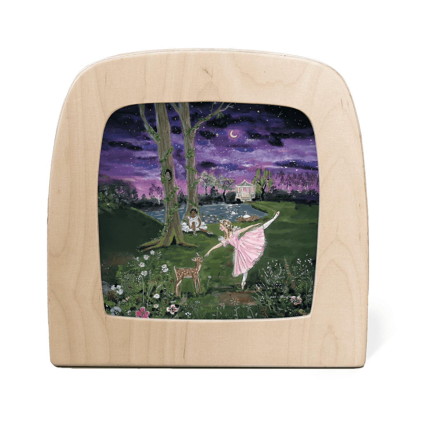 Toverlux - Toverlux - Maanlicht Ballerina Toverplaat - Gwen's Illustrations - Playlaan