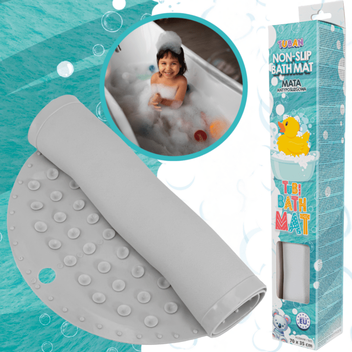 Tuban - Tuban - Antislip badmat - Grijs - Playlaan