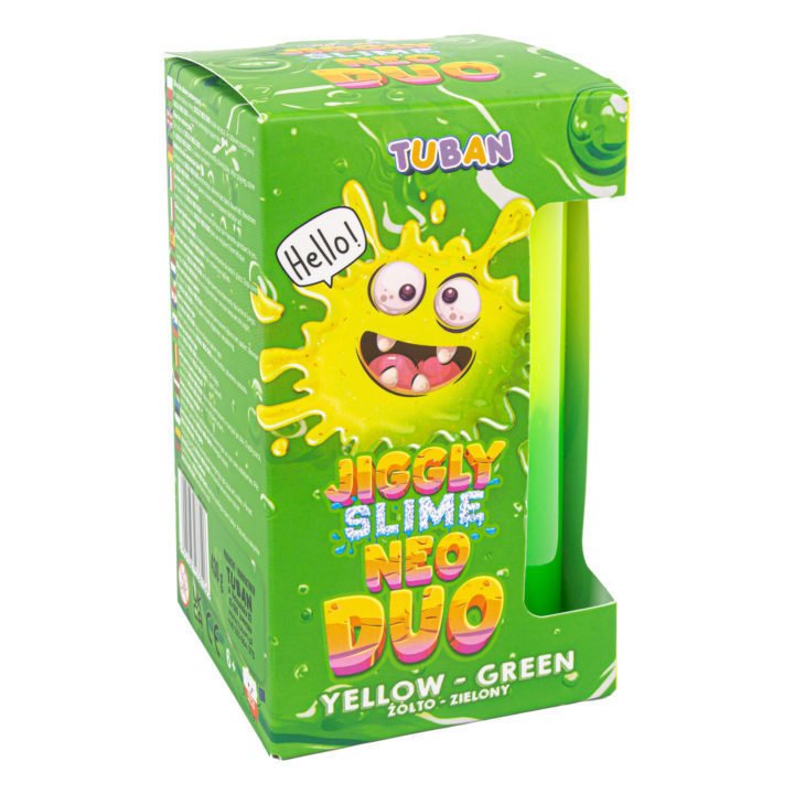 Tuban - Tuban - Jiggly Slijm Neo Duo - Geel - Groen 430 g - Playlaan