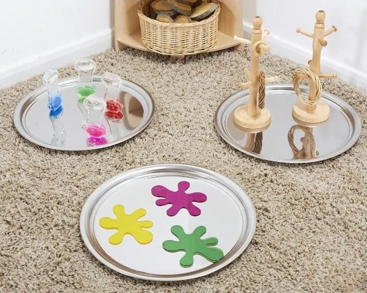 Tuff Tray - Tuff Tray - Sensorische Spiegeltray (D 50cm) - Playlaan