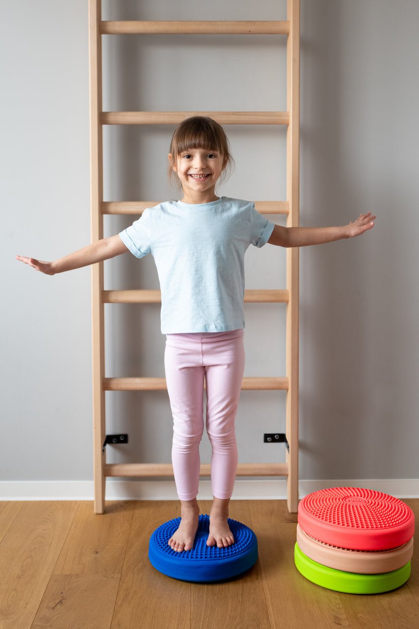 Tullo - Sensorische Balans - of Zitkussen 30 cm - Blauw - Playlaan