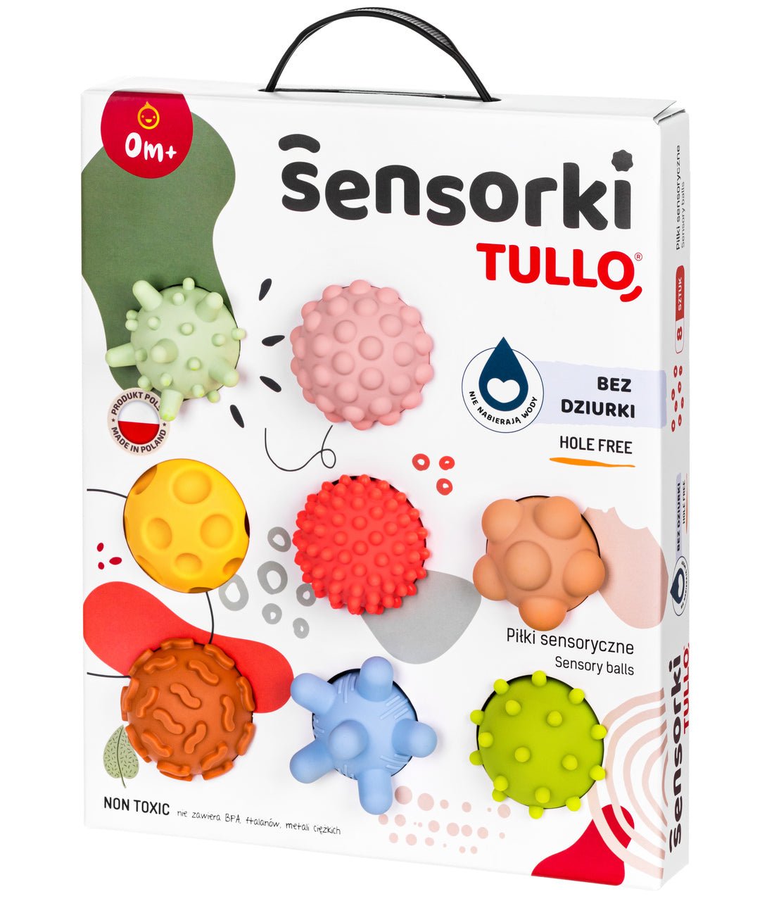 Tullo - Sensorische Ballen 8 st. Pastel - Zonder Gaatjes - Playlaan