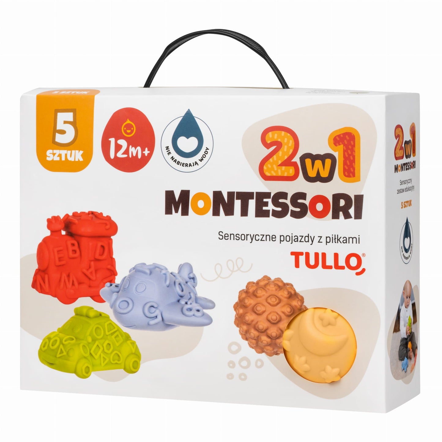 Tullo - Tullo - Sensorische voertuigen en ballen Montessori - 5st zonder gaatjes! - Playlaan