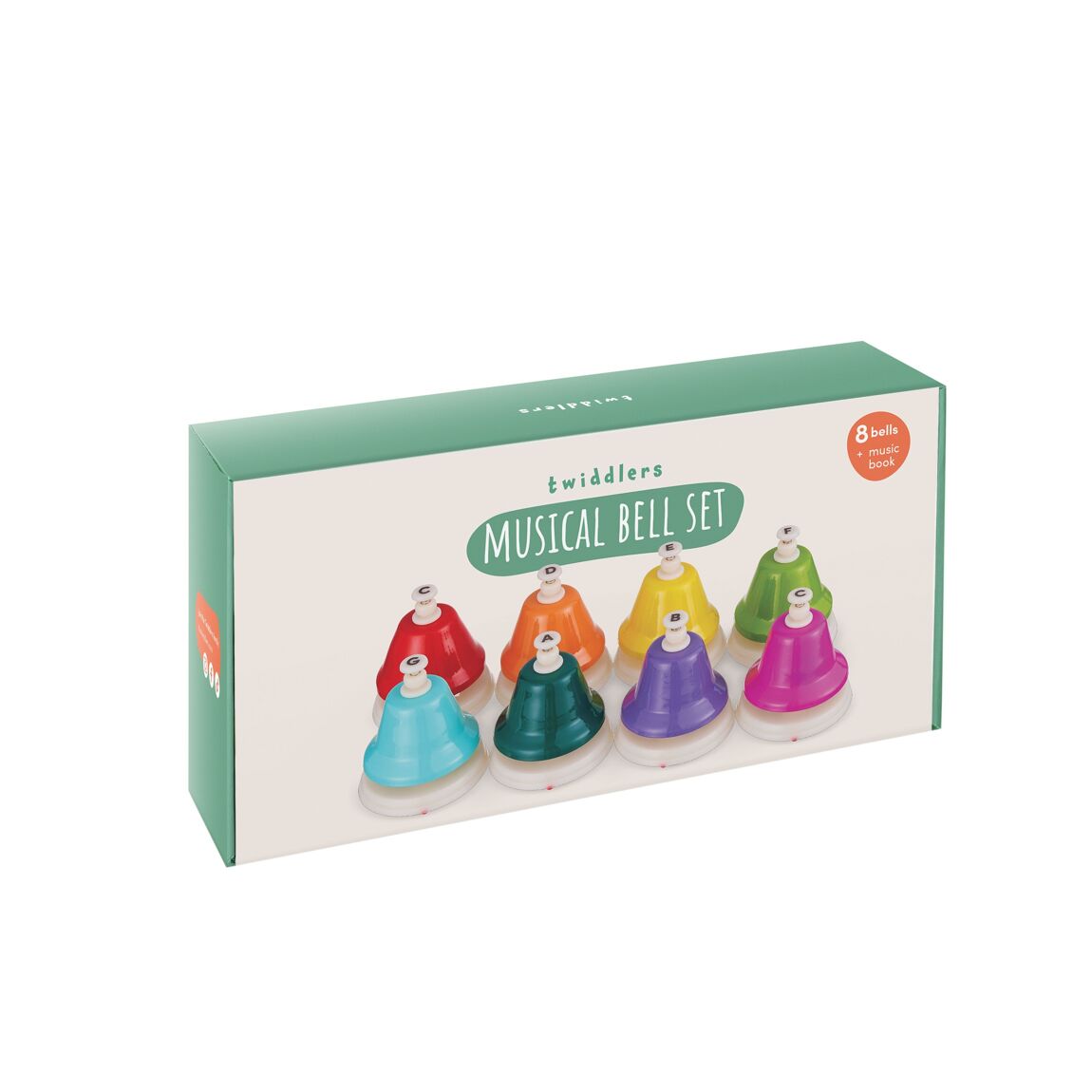 Twiddlers - Regenboog muziekbellen - Montessori set van 8 - Playlaan