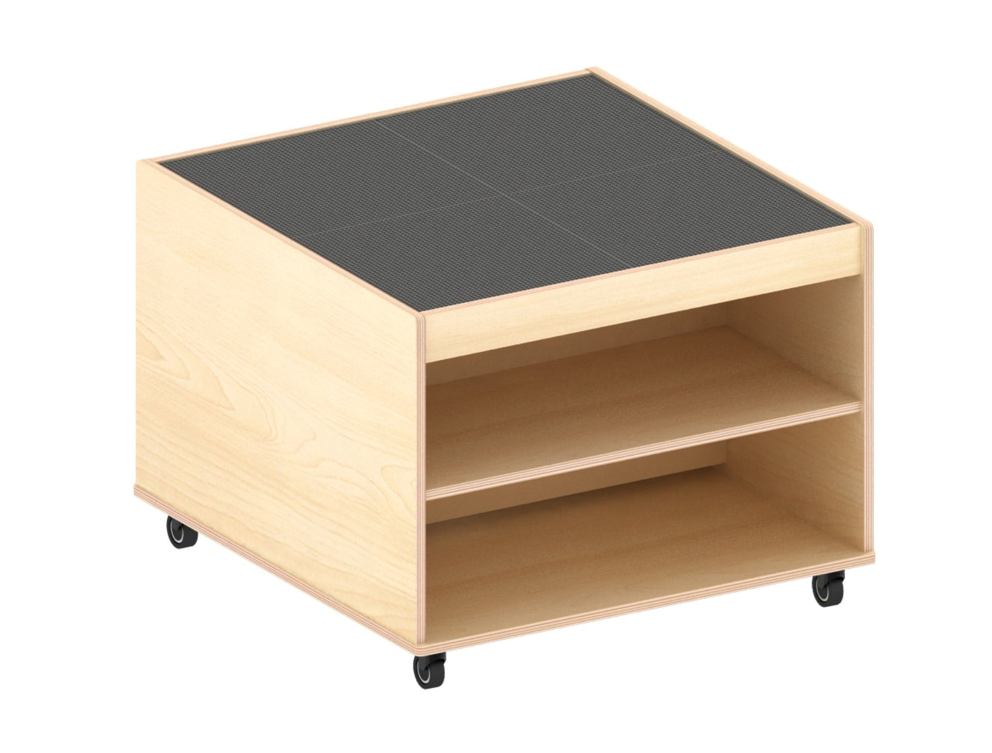 Wisdom - Bouwblokkentafel op wieltjes met opbergruimte - Playlaan