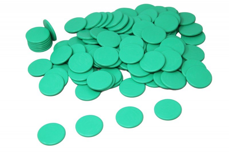 Wissner - Game chips green100 pcs - Playlaan