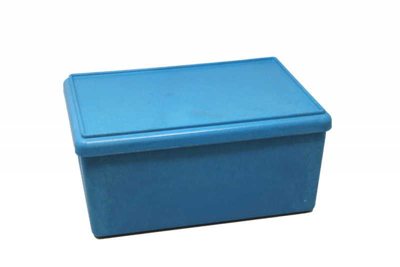 Wissner - RE - Wood® Box with lid 25 x 18 x 11,5 cm - 4 l, Blue colour, in cardboard box - Playlaan