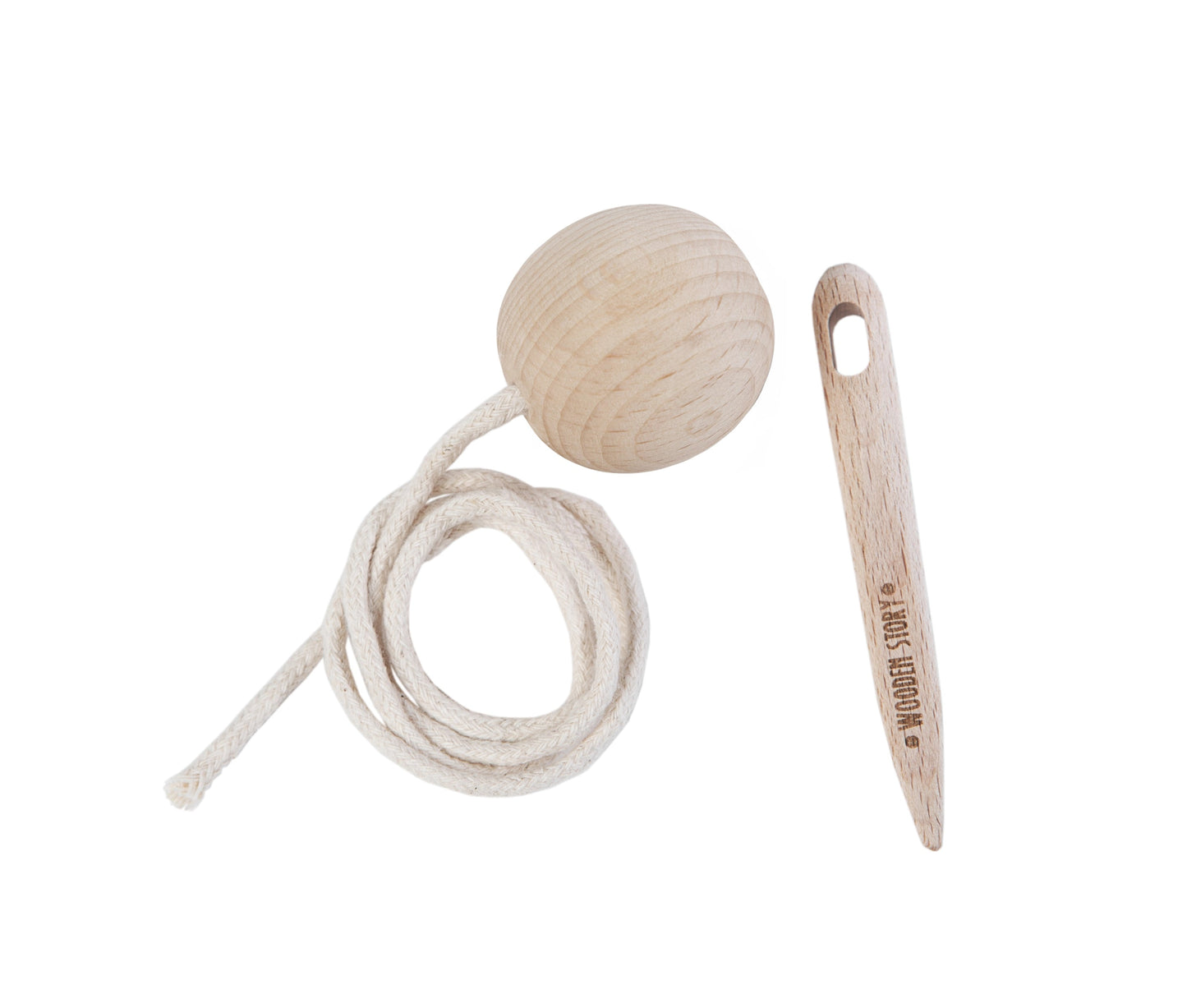 Wooden Story - Montessori Wooden Needle - Playlaan
