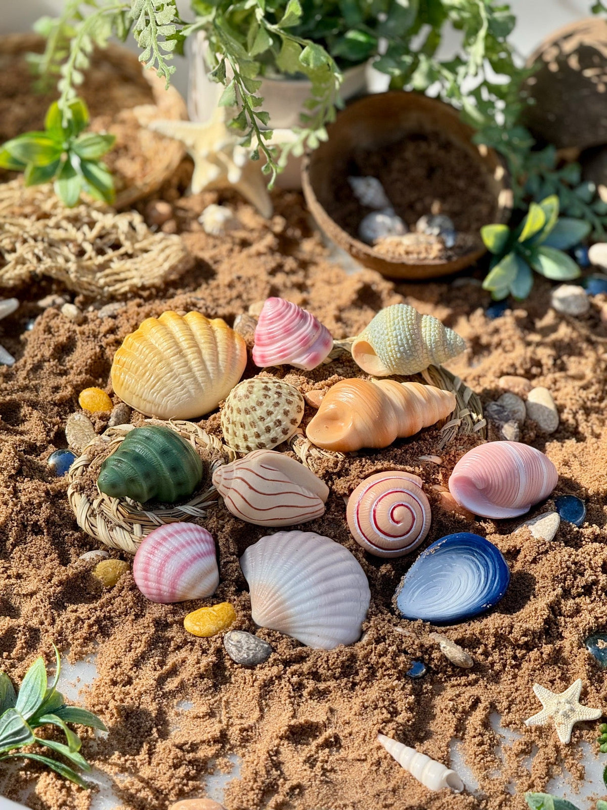 Yellow Door - Yellow Door - Sensory Play Stones - Seashells - Playlaan