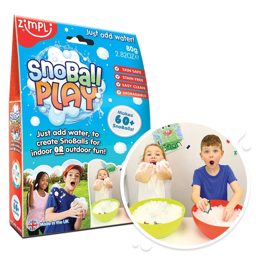 Zimpli Kids - Sensorisch Sneeuwbal Speel - 4pack - Playlaan