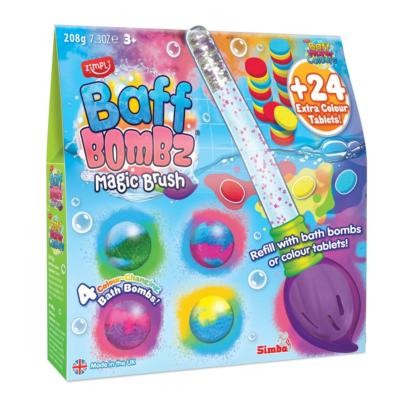 Zimpli Kids - Zimpli Kids - Toverkwast met bruisballen en kleurtabletten set - Playlaan