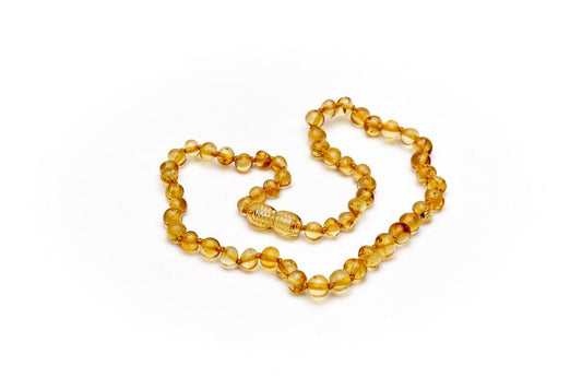 Amber Heart - Barnsteen tandjesketting baroque honey - Playlaan