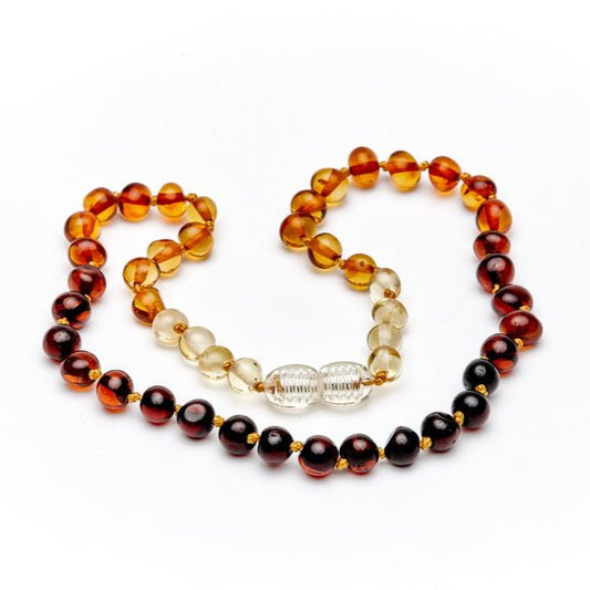 Amber Heart - Barnsteen tandjesketting baroque rainbow - Playlaan