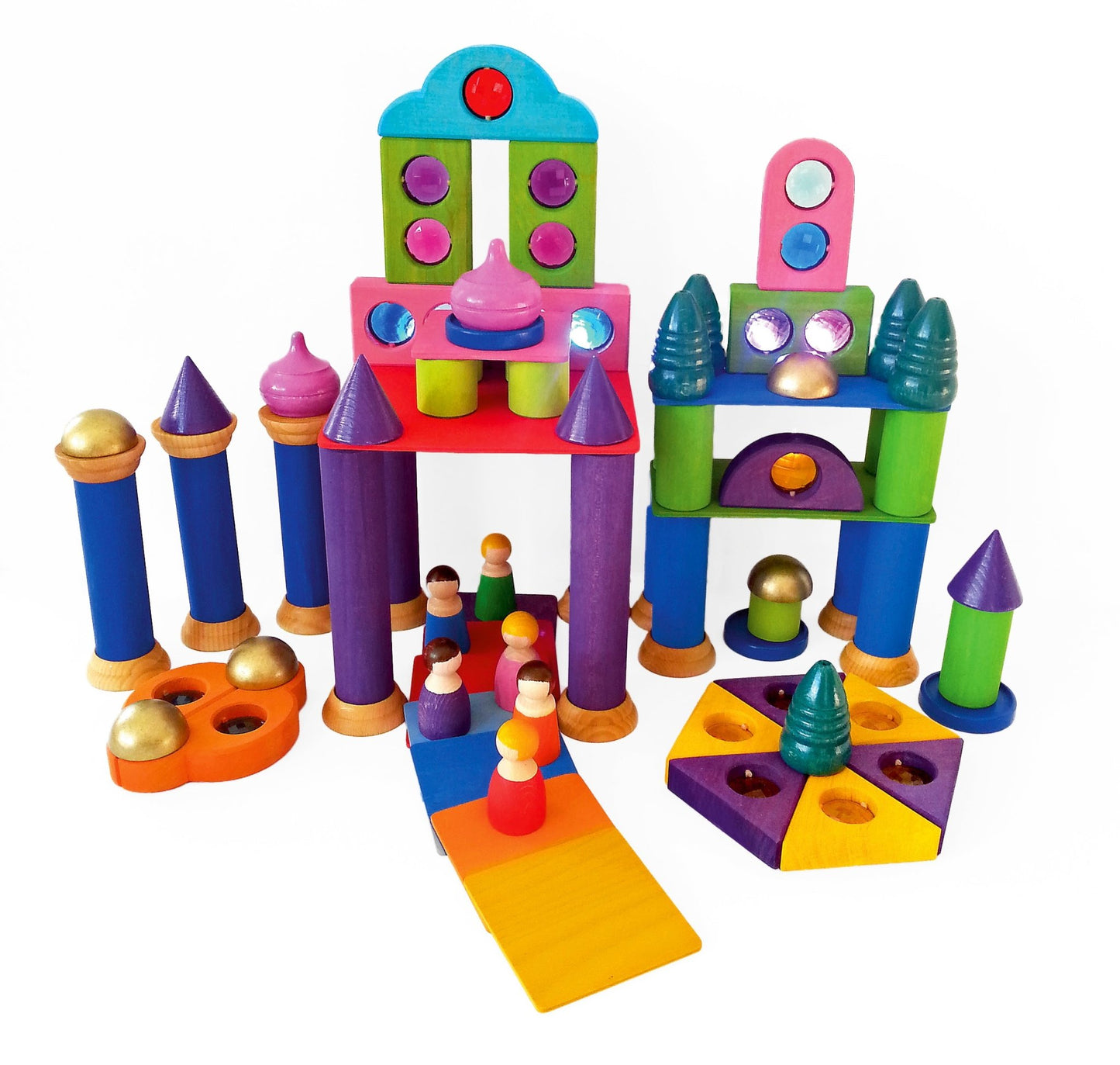 Bauspiel - Fairytale Tower Set 75-delig - Playlaan