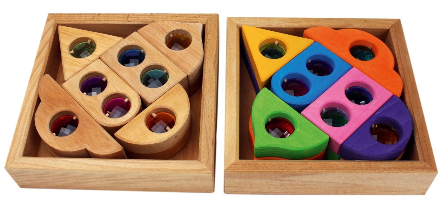 Bauspiel - Fairytale Window colorend 12 parts - Playlaan