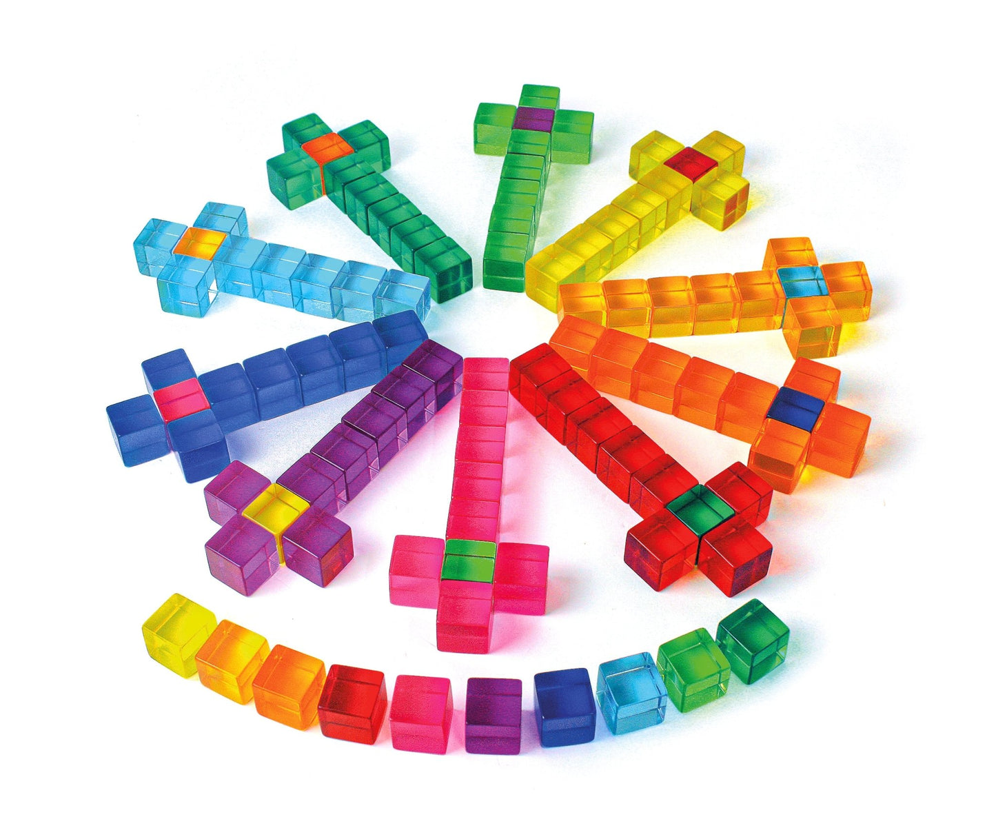 Bauspiel - Lucent Cubes 100 pieces - Playlaan