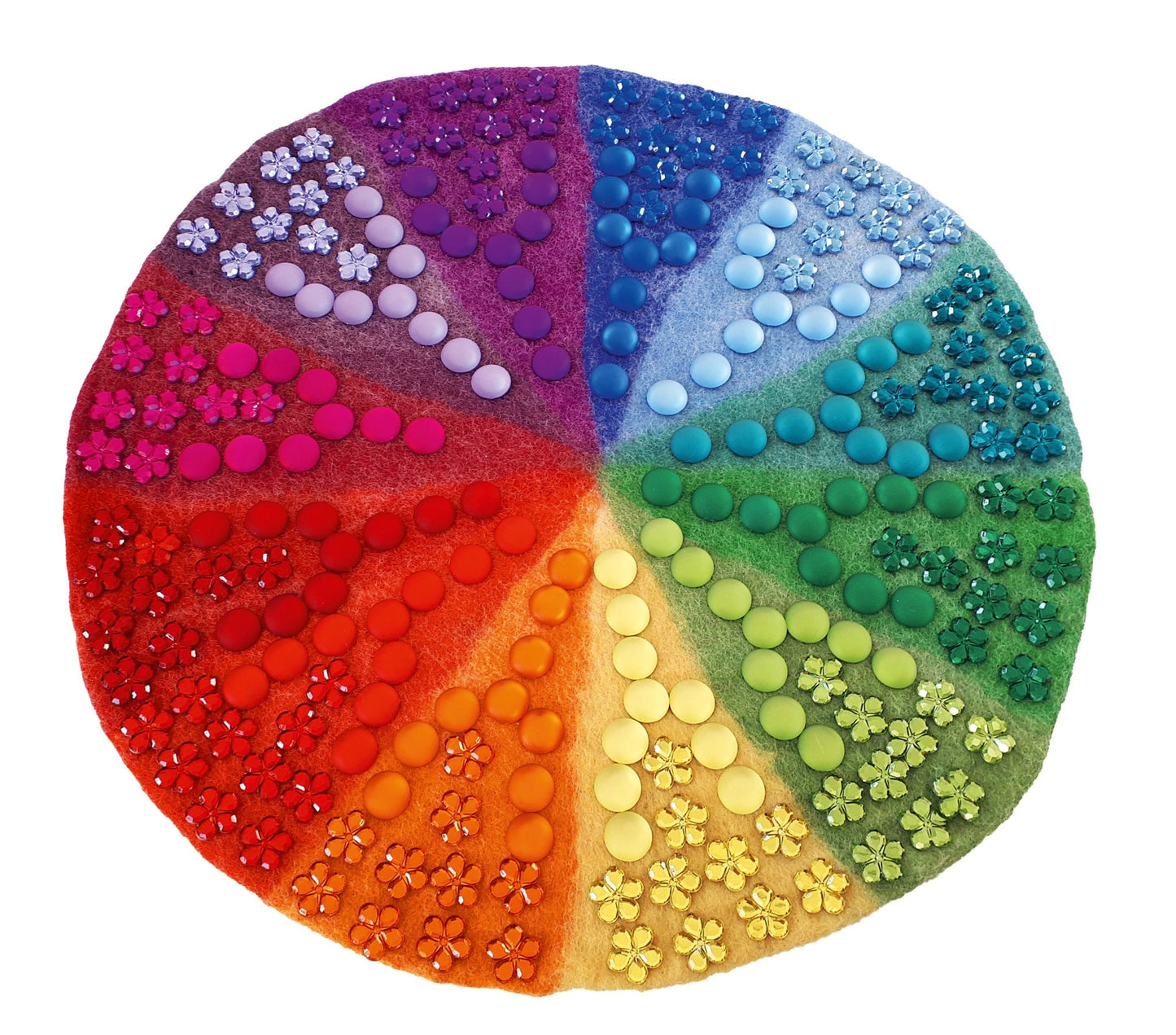 Bauspiel - Regenboog kleed van wolvilt 50 cm - Playlaan