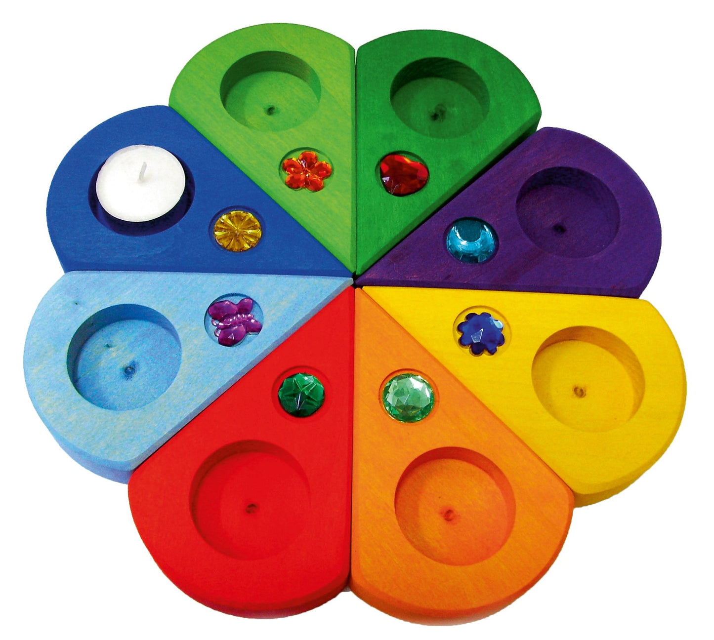 Bauspiel - Verjaardigsring hout 8 stuks - Playlaan