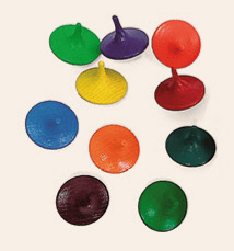 Bauspiel - Wooden Spinning Tops 10 pieces - Playlaan