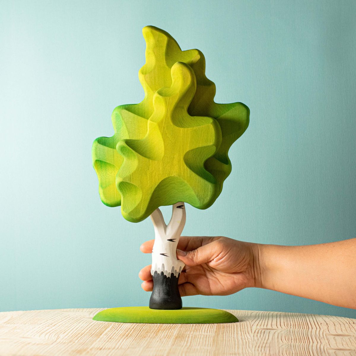 Bumbu Toys - 2 groene berkenbomen set - Playlaan