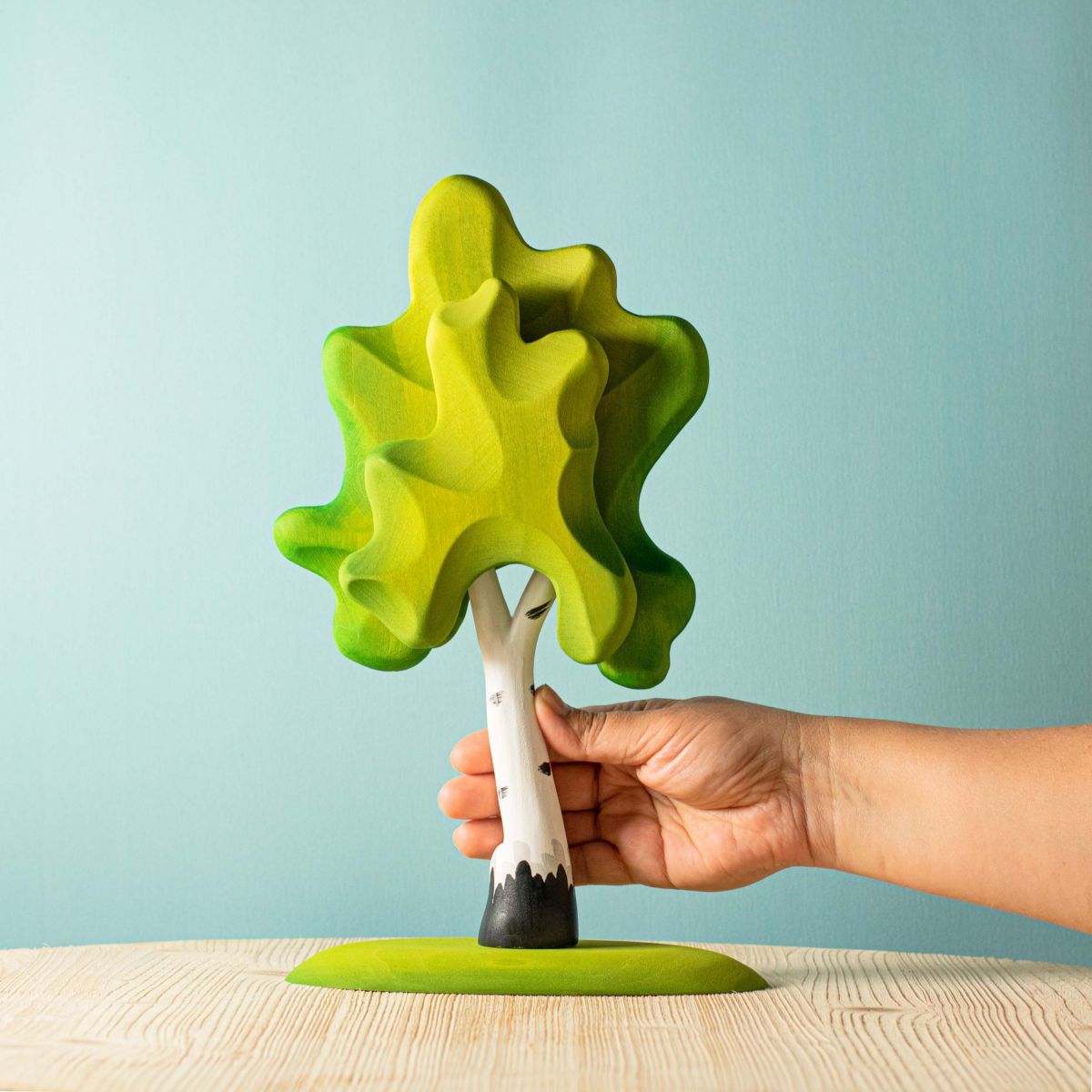 Bumbu Toys - 2 groene berkenbomen set - Playlaan