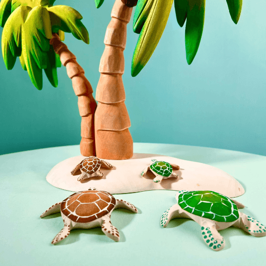 Bumbu Toys - Baby schildpad bruin - Playlaan