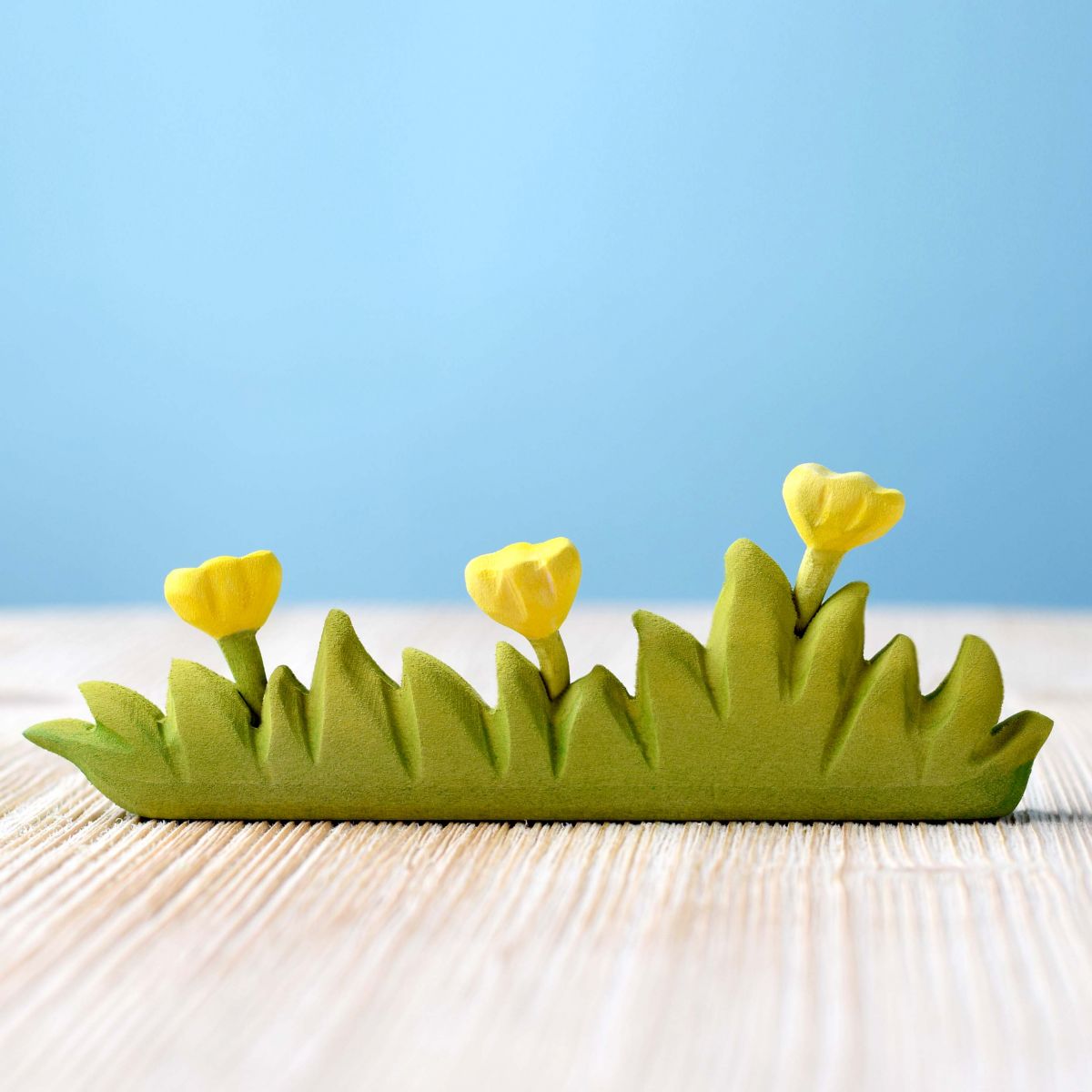 Bumbu Toys - Gras met gele bloemen groot - Playlaan