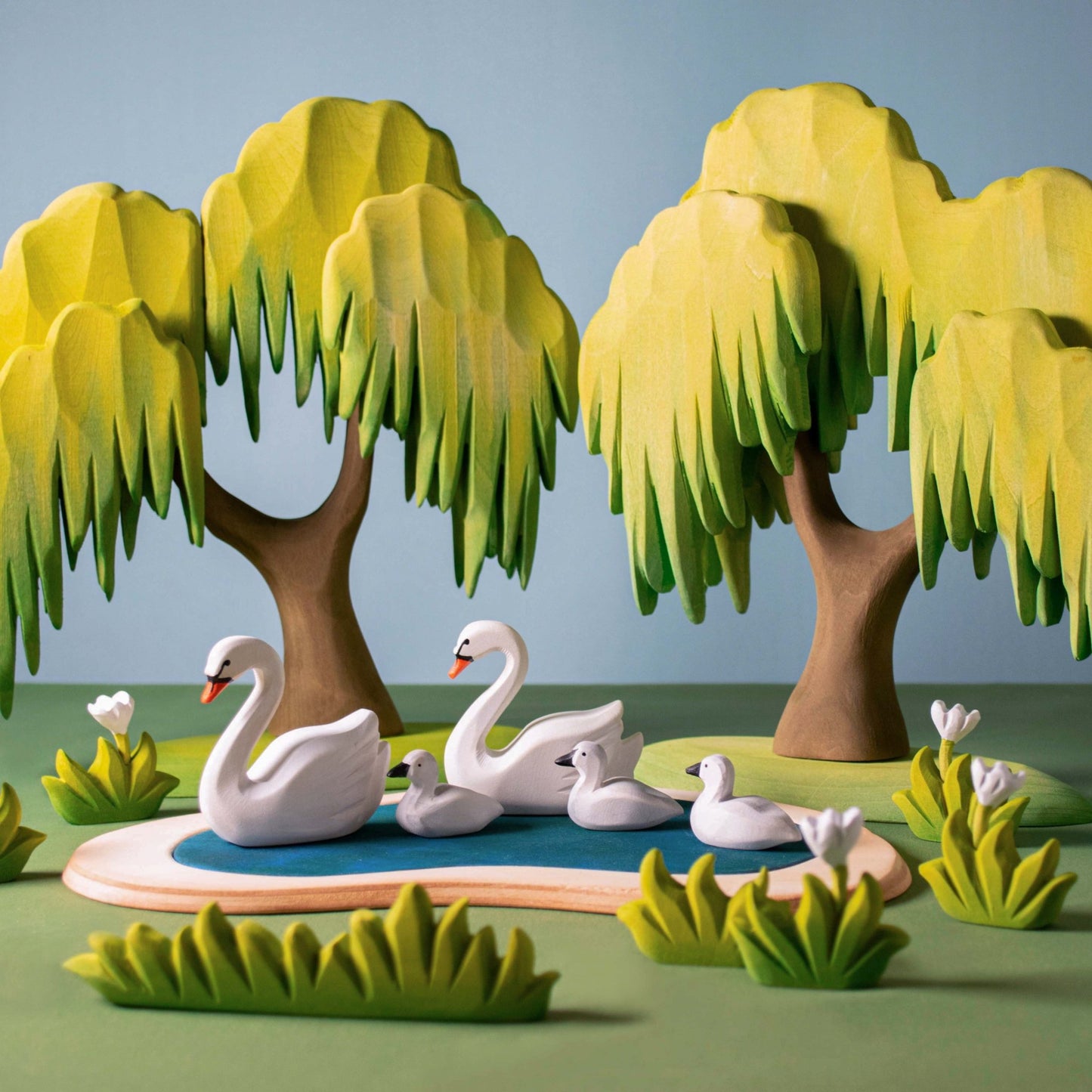 Bumbu Toys - Hart meer en zwanen SET - Playlaan