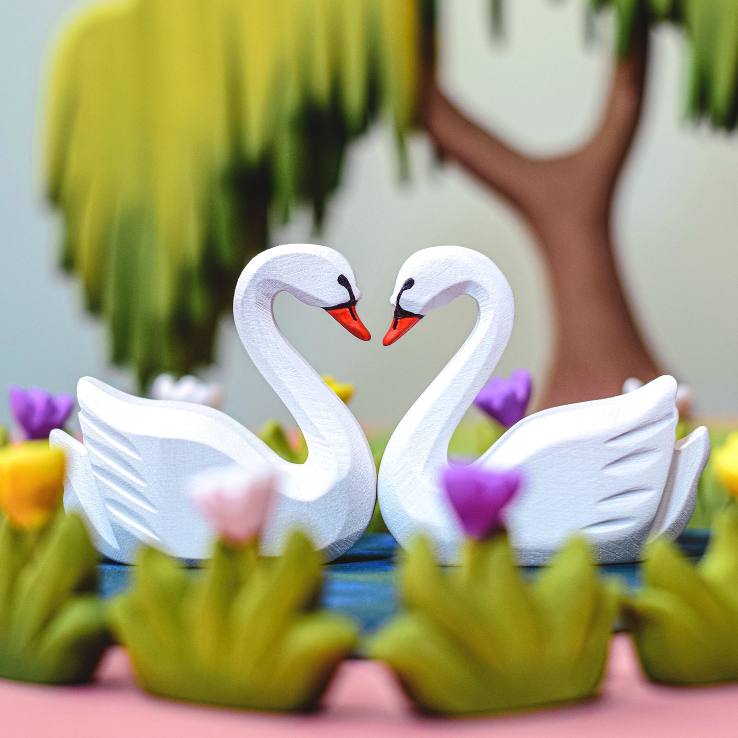 Bumbu Toys - Hart meer en zwanen SET - Playlaan