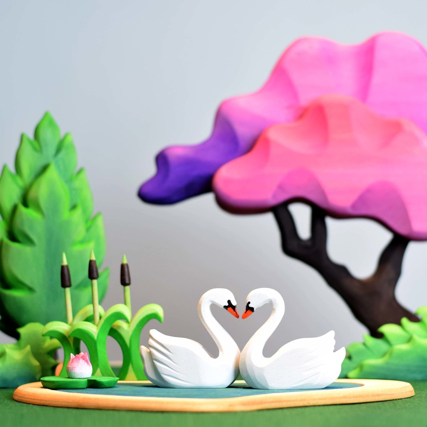 Bumbu Toys - Hart meer en zwanen SET - Playlaan
