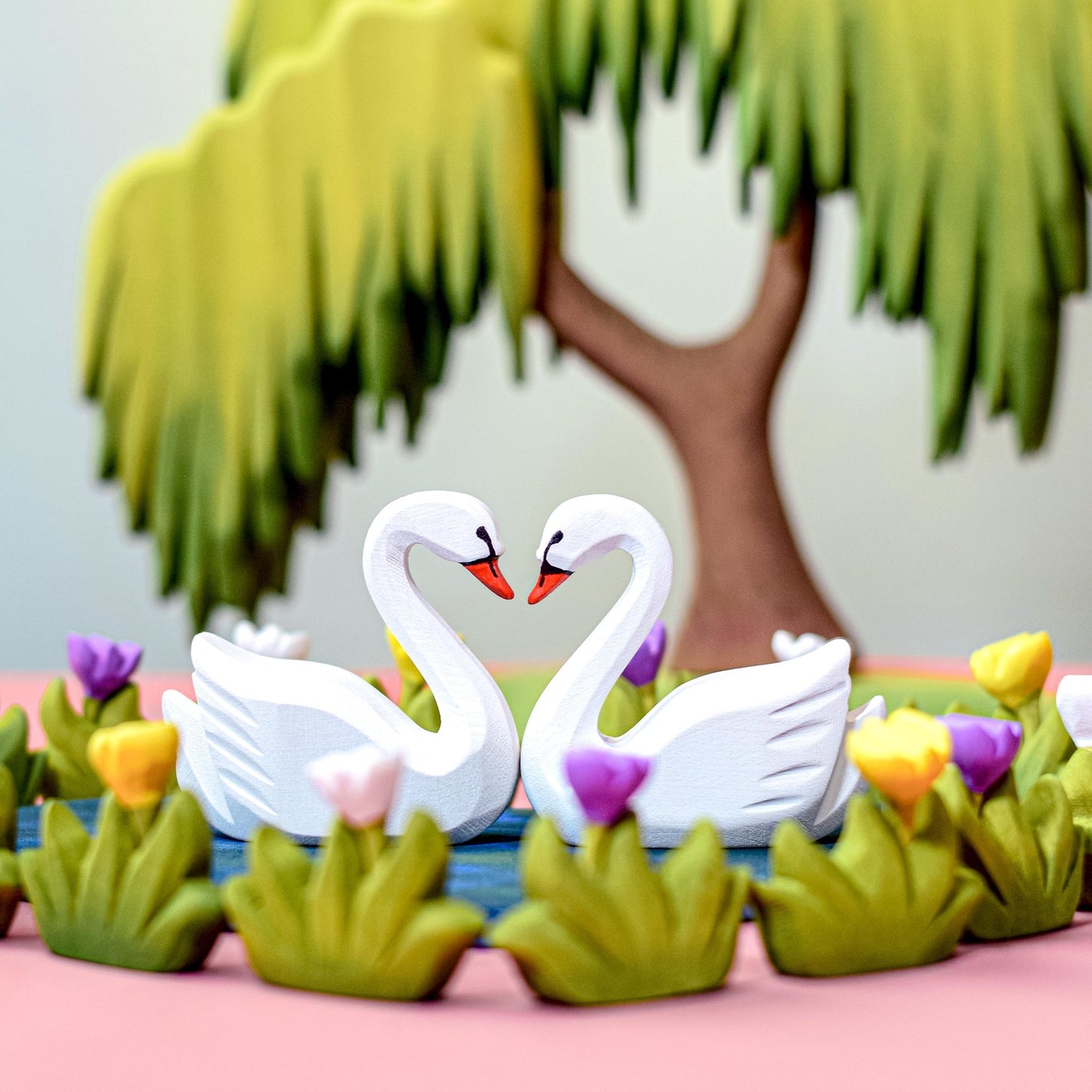 Bumbu Toys - Hart meer en zwanen SET - Playlaan